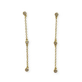 Amy Bezel Drop Earrings
