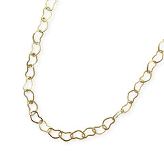 18K Gold Filled Heart Link Chain Anklet