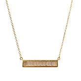 Barbara Baguettes Bar Necklace