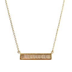 Barbara Baguettes Bar Necklace