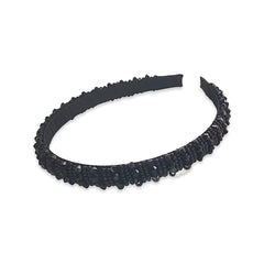 Thick Crystal Striped Headband