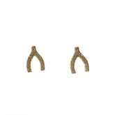 Wishbone CZ Studs