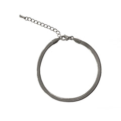 Crysta Herringbone Brass Bracelet