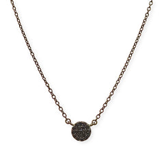 Geovana Sparkle Disc 0.6cm Necklace