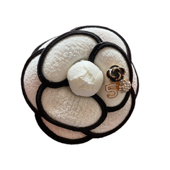 Lined Felt Flower Brooch