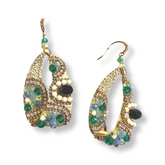 Krista Teardrop Antique Cluster Earrings