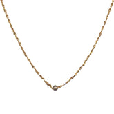Kory CZ Clear Twist Necklace