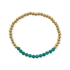 Polly Beaded Gemstone Stretch Bracelet