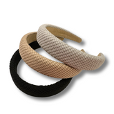 Noellery Snake Print Puff Headband