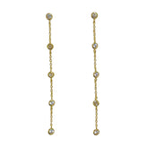 Amy Bezel Drop Earrings