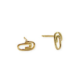 Tiny Paperclip Studs