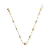 Amore Heart Bezel Bracelet