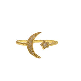 Starley Moon Star Ring