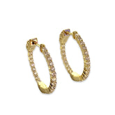 Brass Channeled French Clasp Hoops