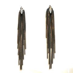 Krista Marquis Draped Metal Statement Earrings
