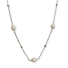 Pearlea Pearl Ball Station Necklace