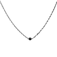 Kory CZ Black Twist Necklace
