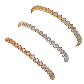 Kory Circle Deco Bezel Adjustable Bracelet