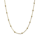 Sterling Silver Ball Chain Station Choker