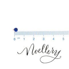 Amy Round Birthstone 4mm Studs