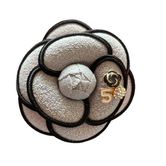 Lined Felt Flower Brooch