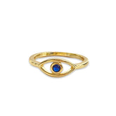 Evil Eye Sapphire Ring