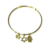 Hamsa Star Of David Charm Bracelet