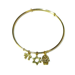 Hamsa Star Of David Charm Bracelet