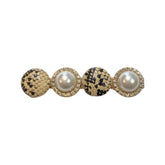 Snake Skin Pearl Hairclip