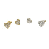 Amore Heart Sparkle Studs