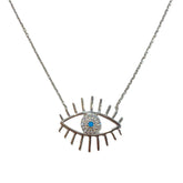 Evil Eye Long Lash Necklace