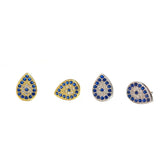 Teardrop Evil Eye Studs