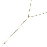 Laura Bezel Lariat Necklace
