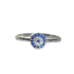 Evil Eye Small Disc Ring