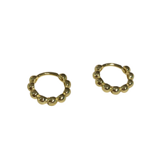 Haggy Thicker Dot Textured Hoops