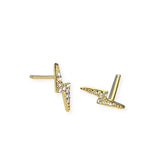 Lightning Bolt Sparkle Studs