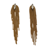 Krista Marquis Draped Metal Statement Earrings