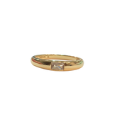 Amy Thick Gold Rectangle Ring