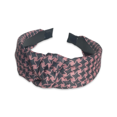 Houndstooth Knot Wide Headband