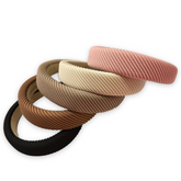 Noellery Striped Puff Headband