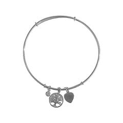 Tree Of Life Heart Charm Bracelet