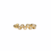 Kufleen Zig Zag Bezel Clear Ear Cuff