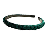 Noellery Thin Velvet Braided Headband