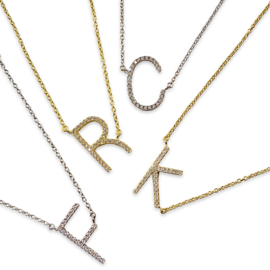 Sideways c necklace hotsell