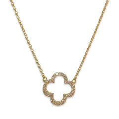 Flora Hollow Sparkle Necklace