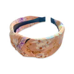 Pastel Flower Knot Wide Headband