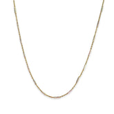 Sterling Silver Two Tone Gold Silver Bar Chain Only
