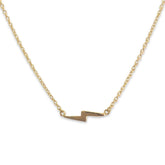 Lightning Bolt Sideways Necklace