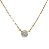Geovana Round Pave Disc Choker