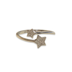Olivia Double Star Adjustable Ring